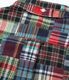 Lot No. SC29736 / INDIA MADRAS CHECK PATCHWORK BUTTON DOWN SHIRT