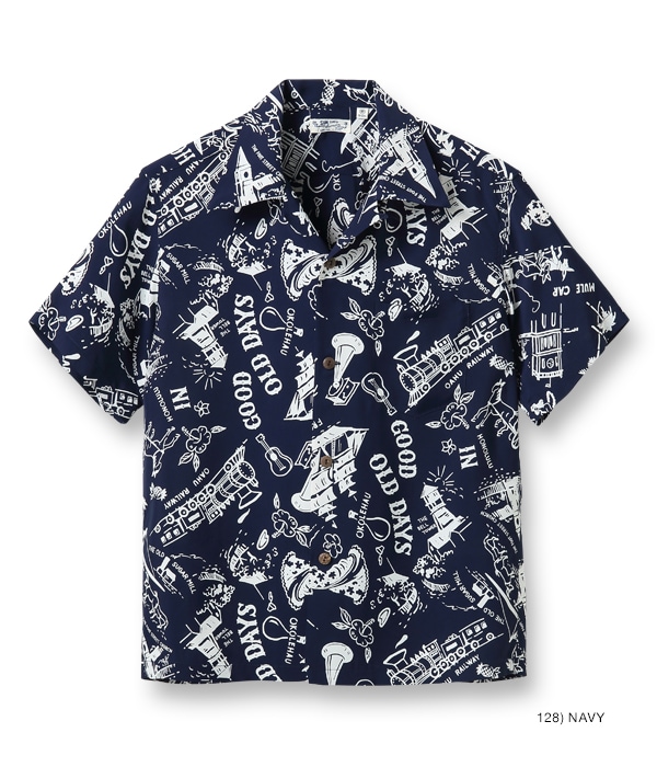 Lot No. SS38791 / RAYON HAWAIIAN SHIRT ��GOOD OLD DAYS��