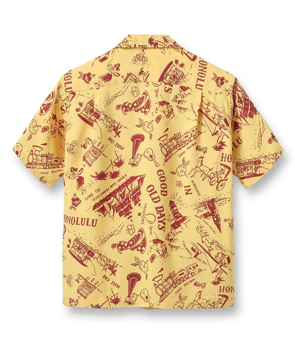 Lot No. SS38791 / RAYON HAWAIIAN SHIRT ��GOOD OLD DAYS��