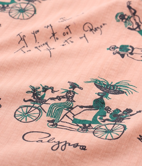 Lot No. SH38885 / DOBBY COTTON OPEN SHIRT ��CALYPSO��