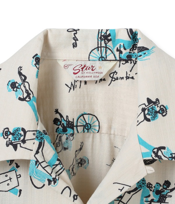 Lot No. SH38885 / DOBBY COTTON OPEN SHIRT ��CALYPSO��