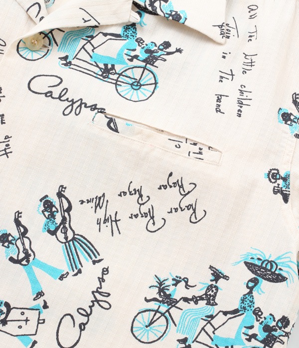 Lot No. SH38885 / DOBBY COTTON OPEN SHIRT ��CALYPSO��