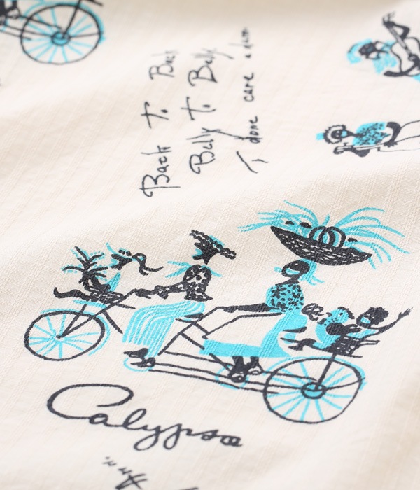 Lot No. SH38885 / DOBBY COTTON OPEN SHIRT ��CALYPSO��