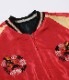 Lot No. TT15173-119 / Early 1950s Style Acetate Souvenir Jacket EAGLE  BLACK DRAGON