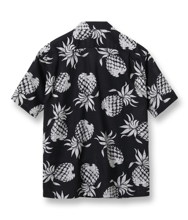 Lot No. DK39092 / DUKE KAHANAMOKU COTTON / LINEN HAWAIIAN SHIRT ��DUKE'S PINEAPPLE��