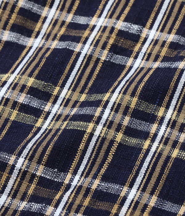 Lot No. SC29183 / FICTION ROMANCE 7.1oz. INDIGO CHECK WORK SHIRT