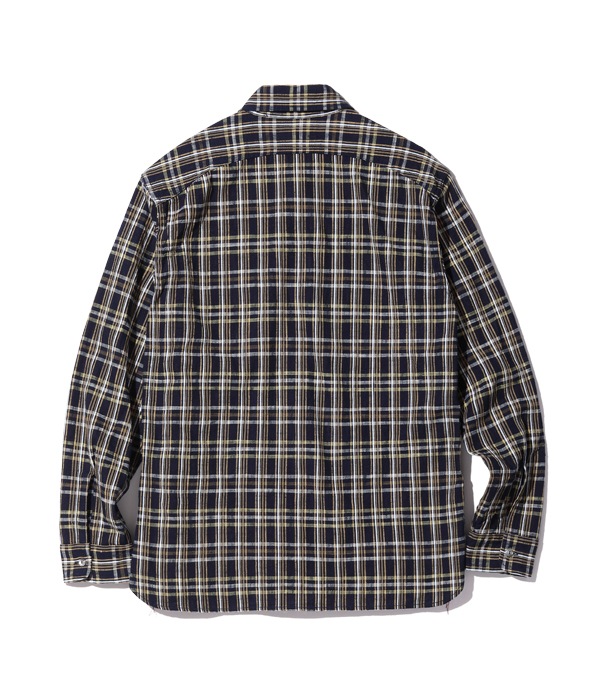 Lot No. SC29183 / FICTION ROMANCE 7.1oz. INDIGO CHECK WORK SHIRT