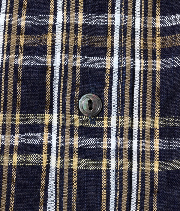 Lot No. SC29183 / FICTION ROMANCE 7.1oz. INDIGO CHECK WORK SHIRT