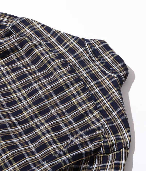 Lot No. SC29183 / FICTION ROMANCE 7.1oz. INDIGO CHECK WORK SHIRT