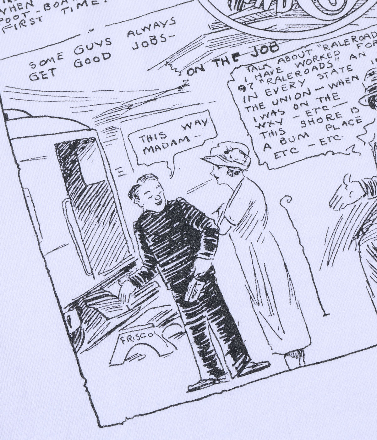 Lot No. SC79349 / 1920's CARTOON T-SHIRT ��AMONG OURSELVES��