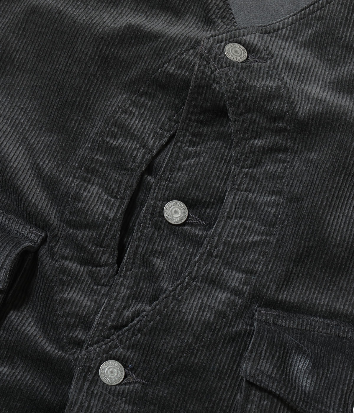 Lot No. SC15649 / PIGMENT DYED 9W CORDUROY ADJUSTABLE HUNTING VEST