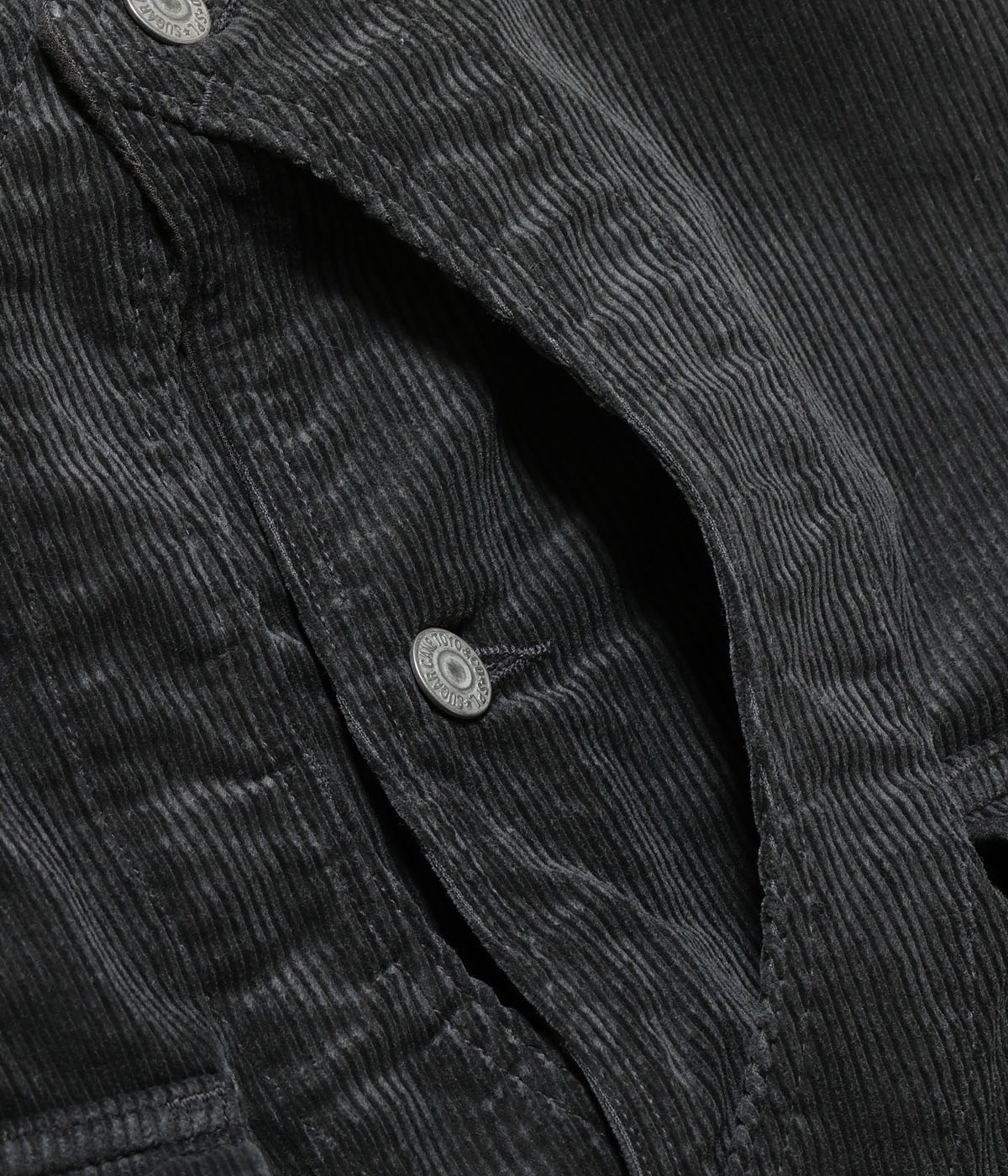 Lot No. SC15649 / PIGMENT DYED 9W CORDUROY ADJUSTABLE HUNTING VEST