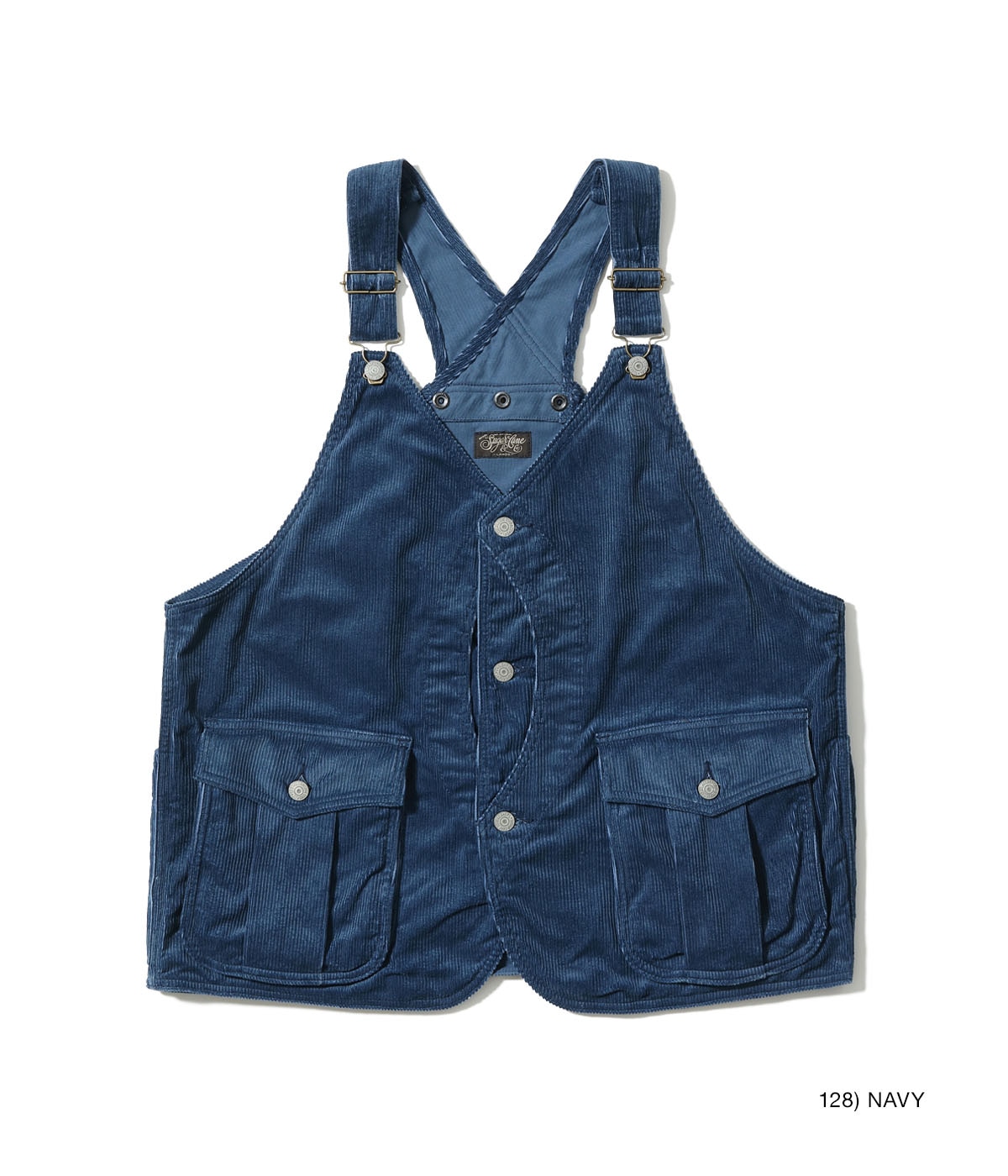 Lot No. SC15649 / PIGMENT DYED 9W CORDUROY ADJUSTABLE HUNTING VEST