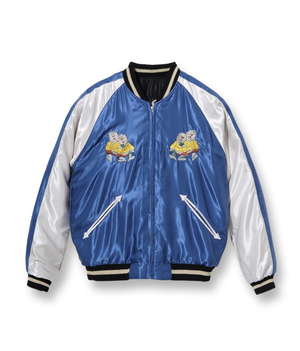 Lot No. TT14892-119 / Late 1950s Style Acetate Souvenir Jacket ��ALASKAN EAGLE�� �� ��MOOSE��