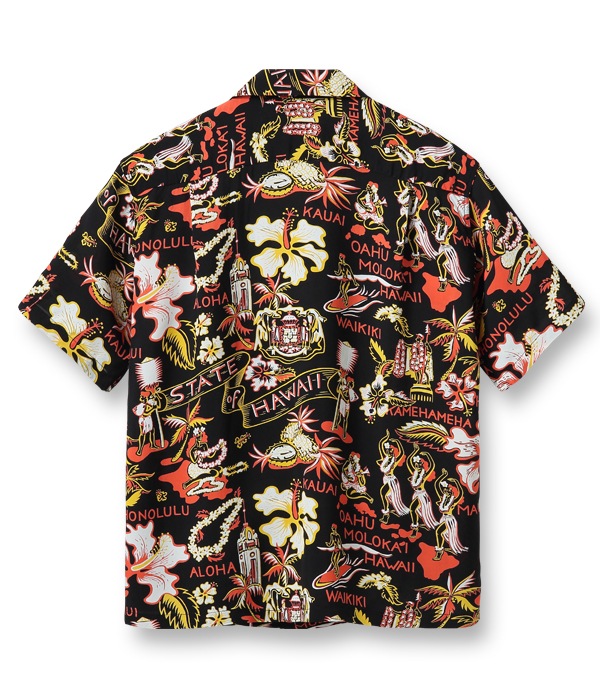 Lot No. SS38792 / RAYON HAWAIIAN SHIRT ��STATE OF HAWAII��