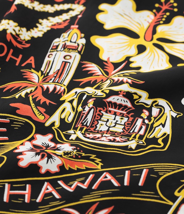 Lot No. SS38792 / RAYON HAWAIIAN SHIRT ��STATE OF HAWAII��