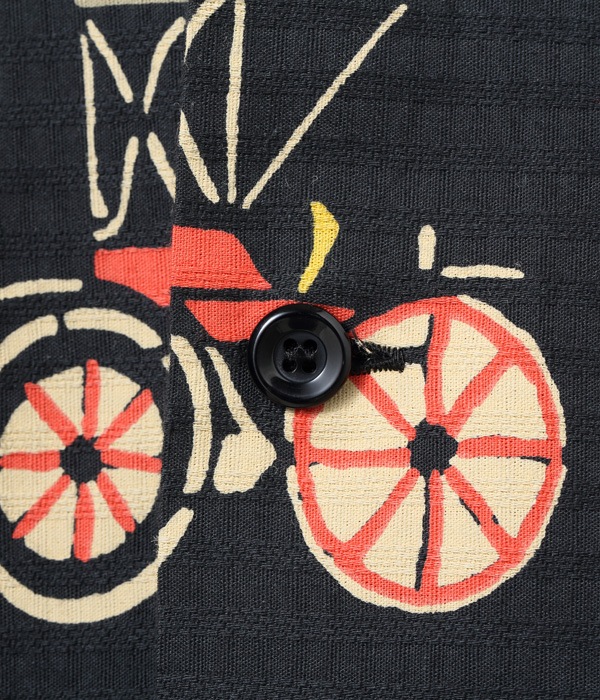 Lot No. SH38886 / DOBBY COTTON OPEN SHIRT CLASSIC CARS