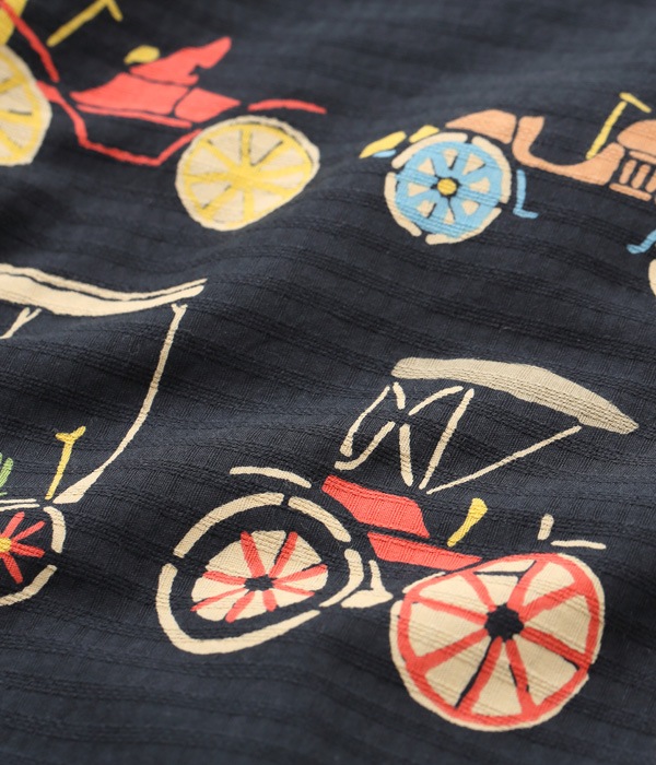 Lot No. SH38886 / DOBBY COTTON OPEN SHIRT CLASSIC CARS