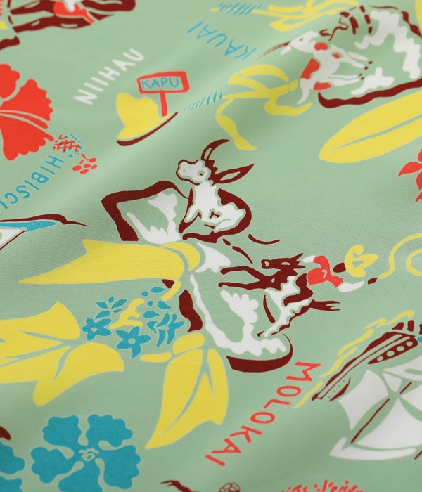 Lot No. SS39026 / RAYON HAWAIIAN SHIRT SYMBOL OF THE ISLANDS
