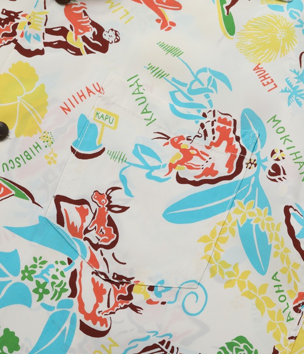Lot No. SS39026 / RAYON HAWAIIAN SHIRT SYMBOL OF THE ISLANDS