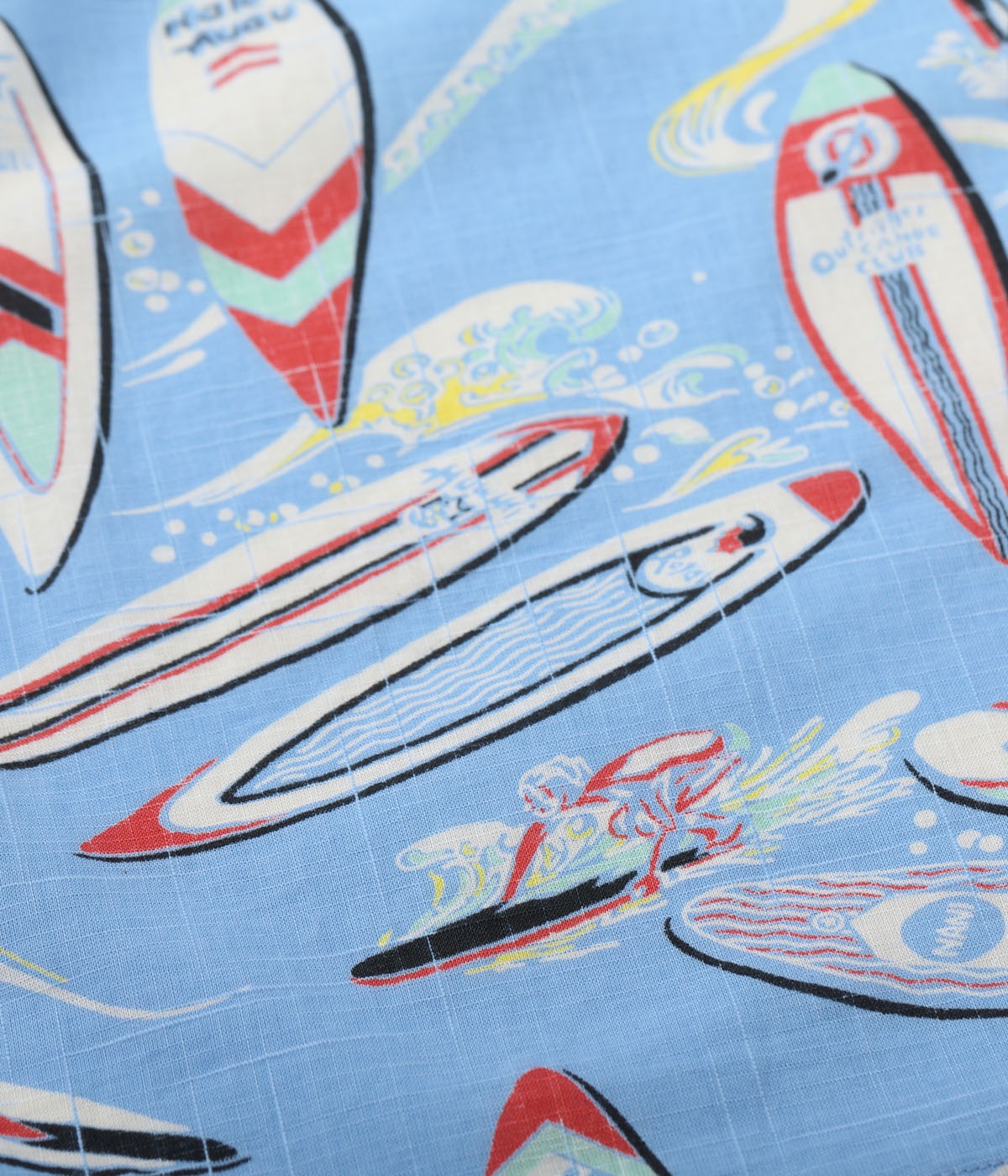 Lot No. SS39284 / COTTON  LINEN OPEN SHIRT SURFBOARDS