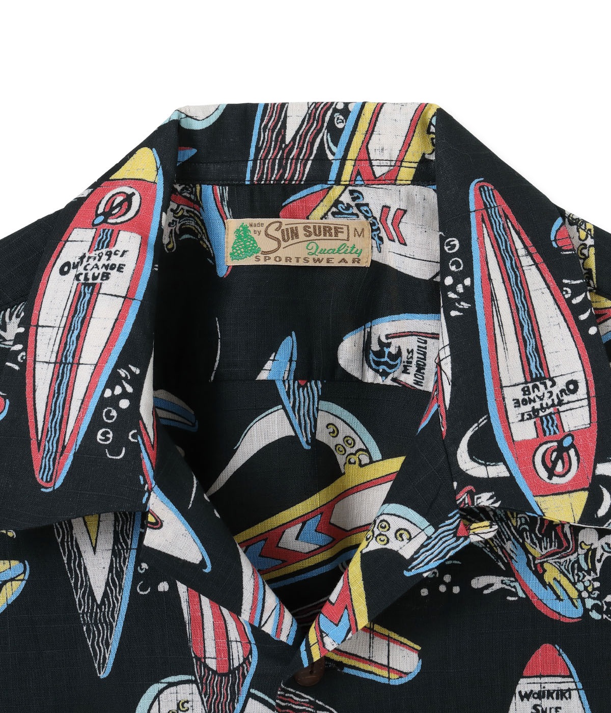 Lot No. SS39284 / COTTON  LINEN OPEN SHIRT SURFBOARDS