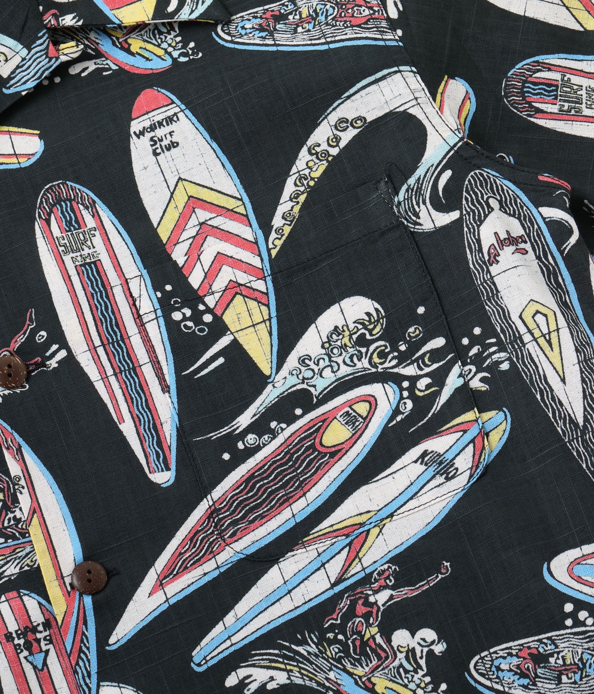 Lot No. SS39284 / COTTON  LINEN OPEN SHIRT SURFBOARDS