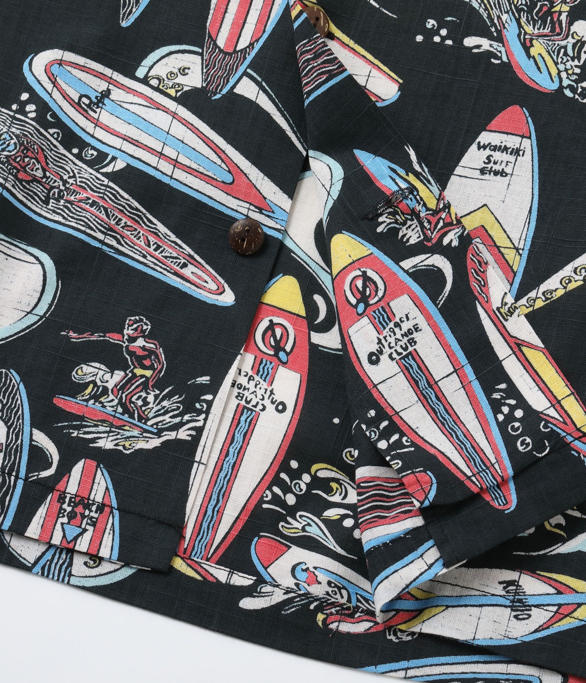 Lot No. SS39284 / COTTON  LINEN OPEN SHIRT SURFBOARDS