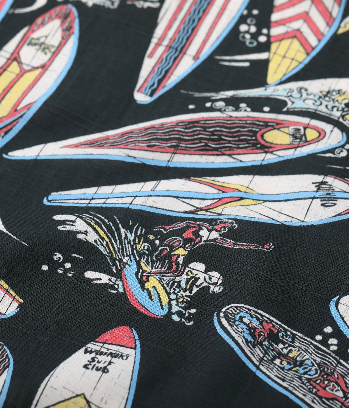 Lot No. SS39284 / COTTON  LINEN OPEN SHIRT SURFBOARDS