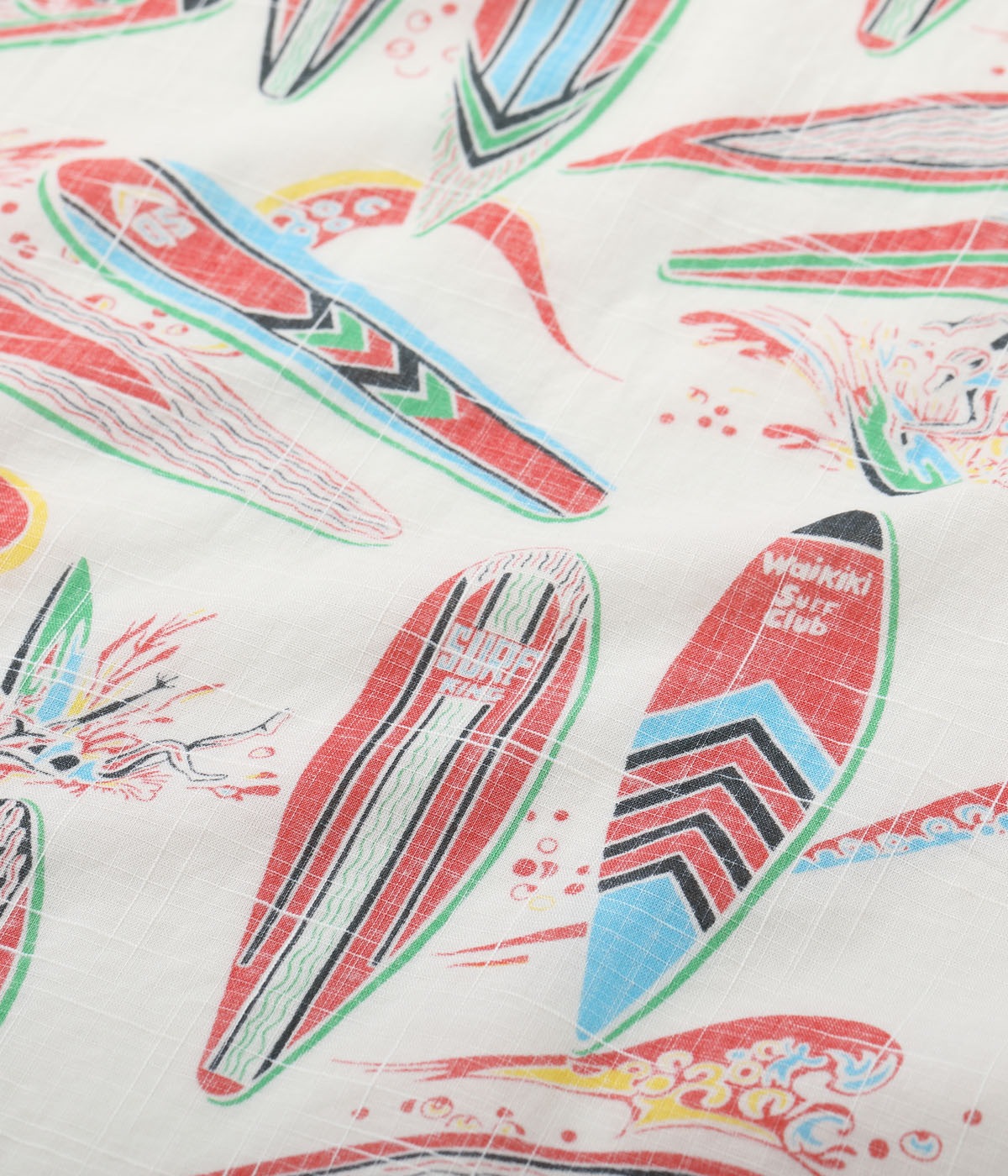 Lot No. SS39284 / COTTON  LINEN OPEN SHIRT SURFBOARDS