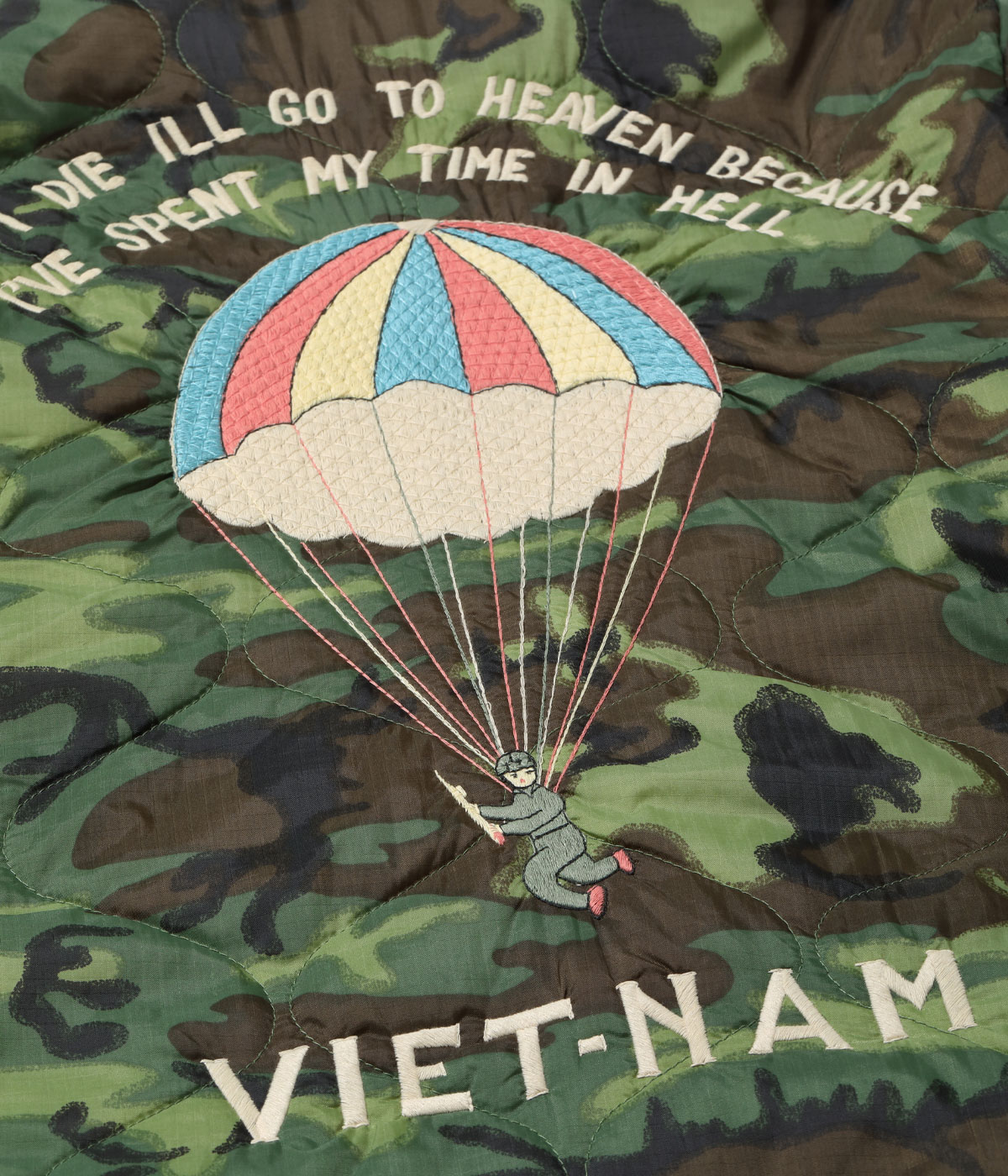 Lot No. TT15548 / Late 1960s Style Reversible Vietnam Jacket VIETNAM DRAGON  PARACHUTE