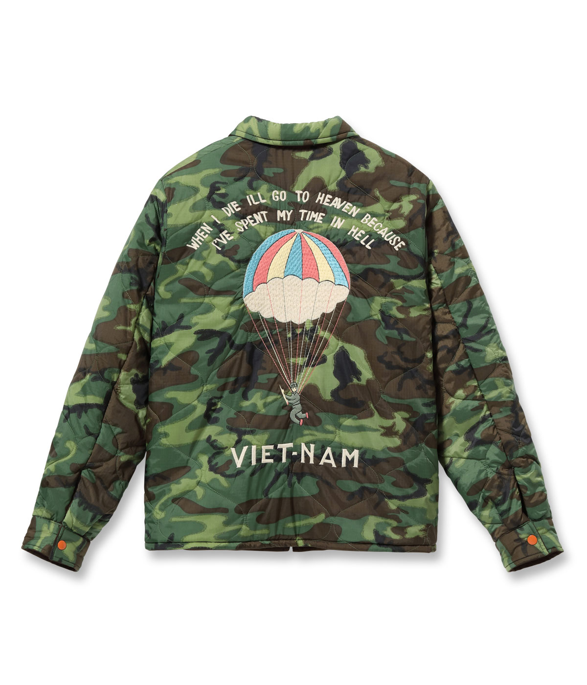 Lot No. TT15548 / Late 1960s Style Reversible Vietnam Jacket VIETNAM DRAGON  PARACHUTE