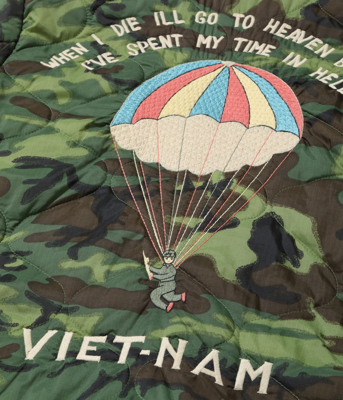 Lot No. TT15548 / Late 1960s Style Reversible Vietnam Jacket VIETNAM DRAGON  PARACHUTE