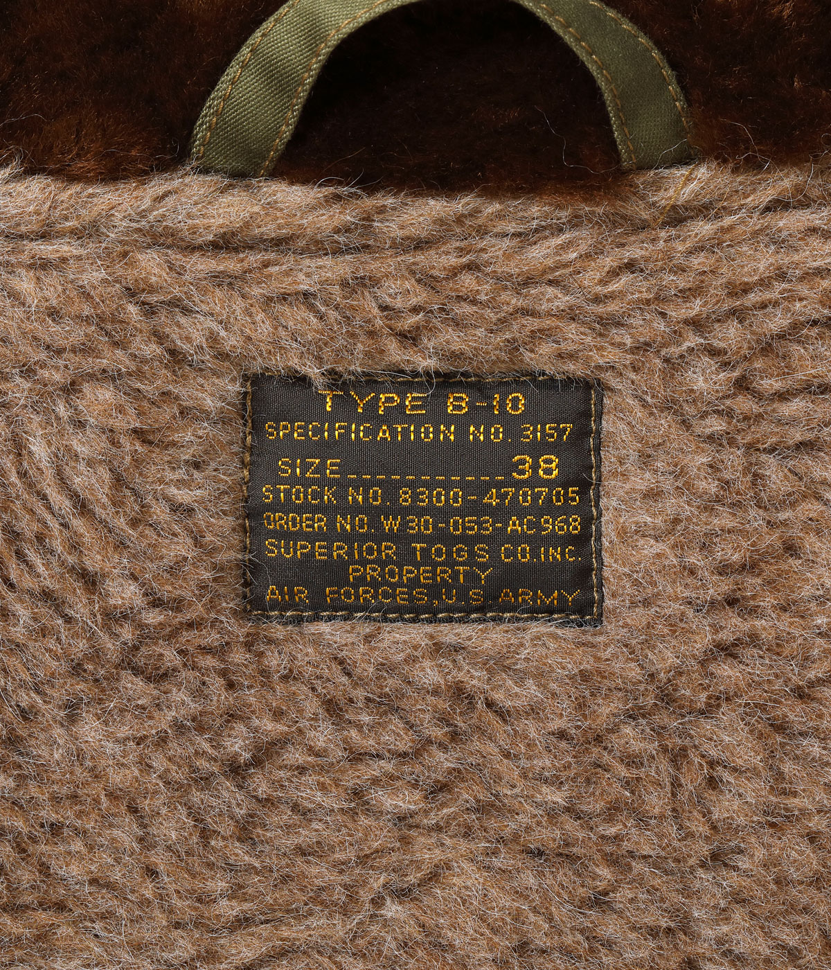 2025ǯ1028 / Lot No. BR15745 / Type B-10 RED RIB VERSION SUPERIOR TOGS CO., INC.