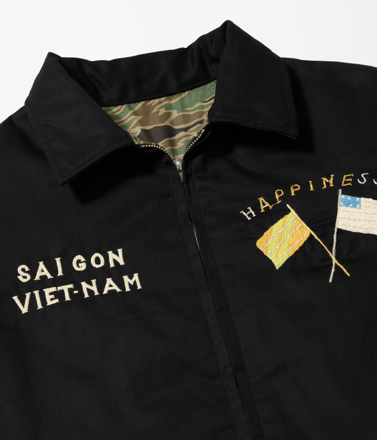 Lot No. TT15979 / Early 1960s Style Reversible Vietnam Jacket ��VIETNAM TIGER�� �� ��VIETNAM MAP��