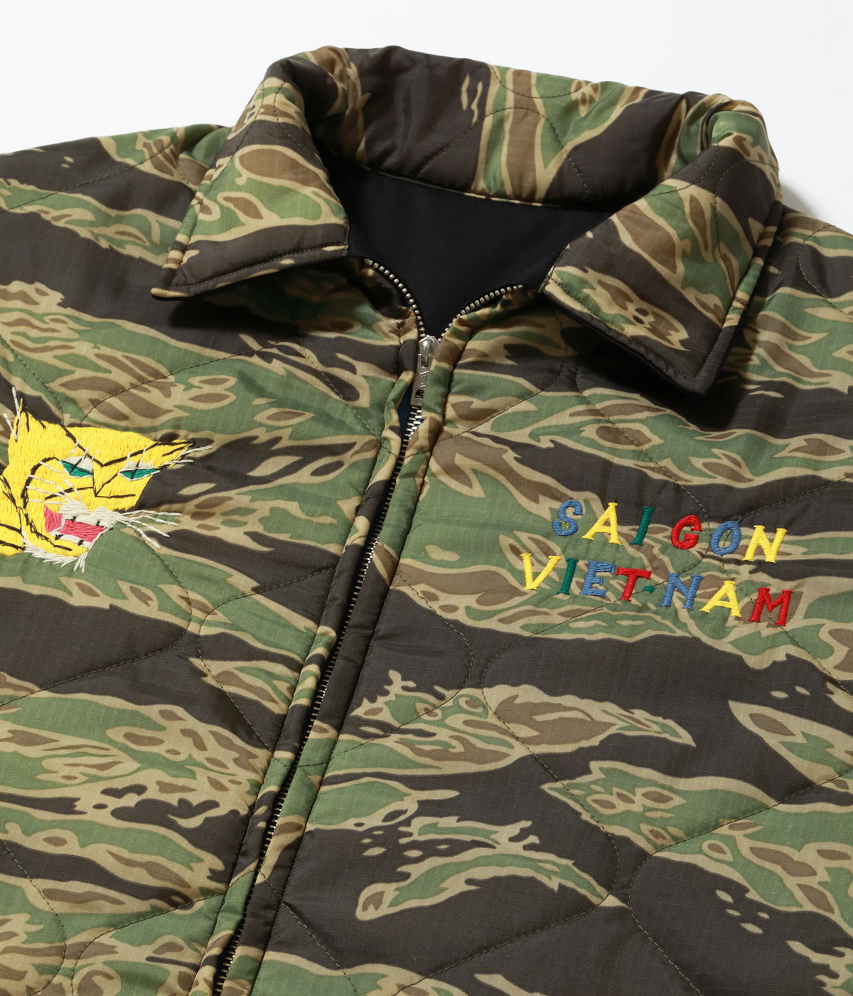 Lot No. TT15979 / Early 1960s Style Reversible Vietnam Jacket ��VIETNAM TIGER�� �� ��VIETNAM MAP��