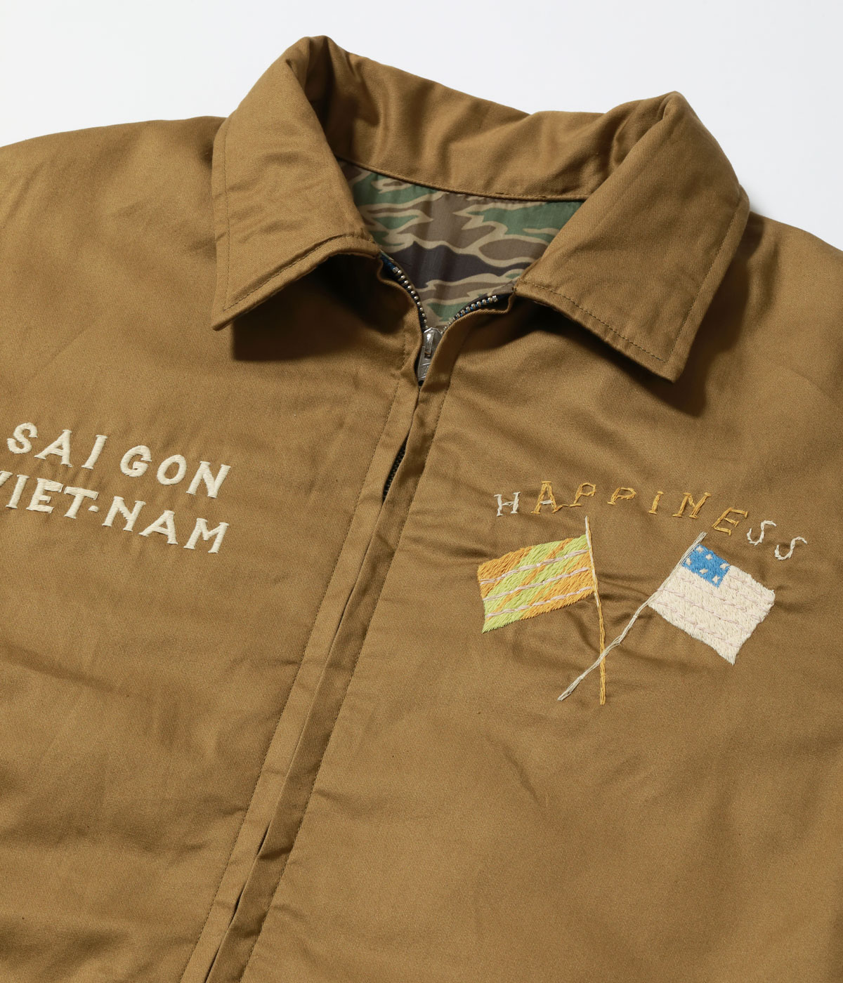 Lot No. TT15979 / Early 1960s Style Reversible Vietnam Jacket ��VIETNAM TIGER�� �� ��VIETNAM MAP��