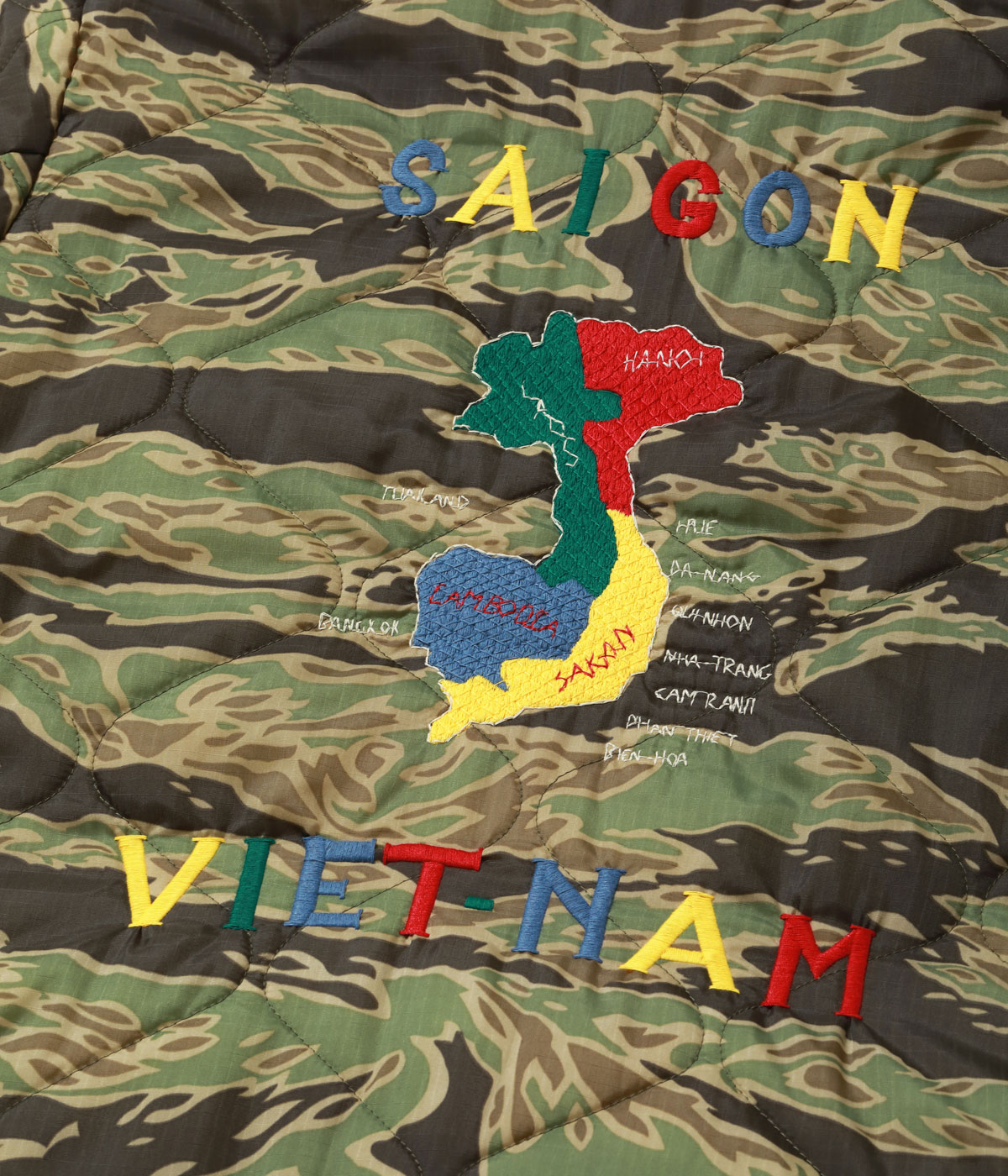 Lot No. TT15979 / Early 1960s Style Reversible Vietnam Jacket ��VIETNAM TIGER�� �� ��VIETNAM MAP��