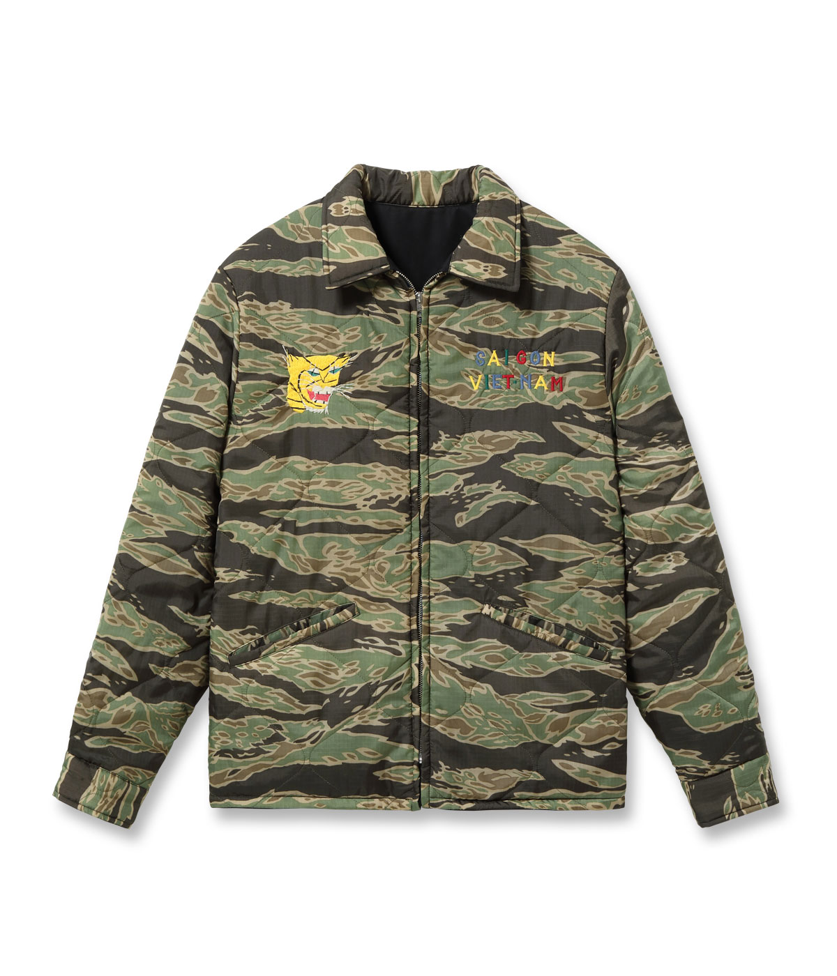 Lot No. TT15979 / Early 1960s Style Reversible Vietnam Jacket ��VIETNAM TIGER�� �� ��VIETNAM MAP��