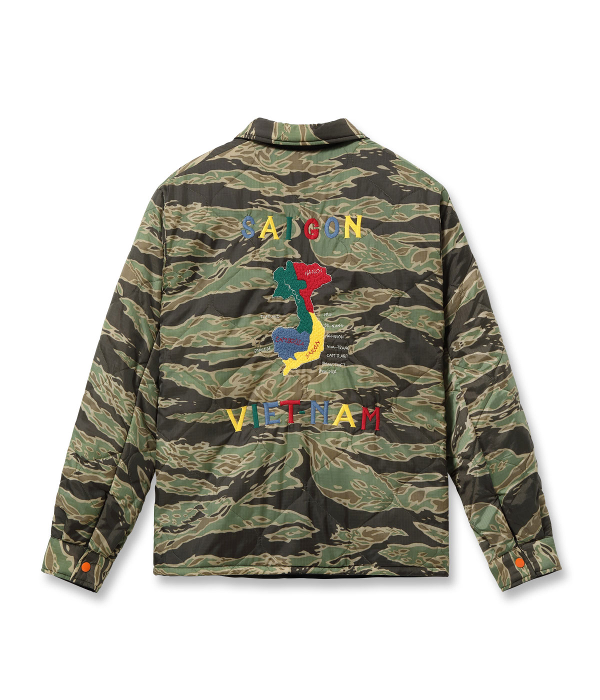 Lot No. TT15979 / Early 1960s Style Reversible Vietnam Jacket ��VIETNAM TIGER�� �� ��VIETNAM MAP��