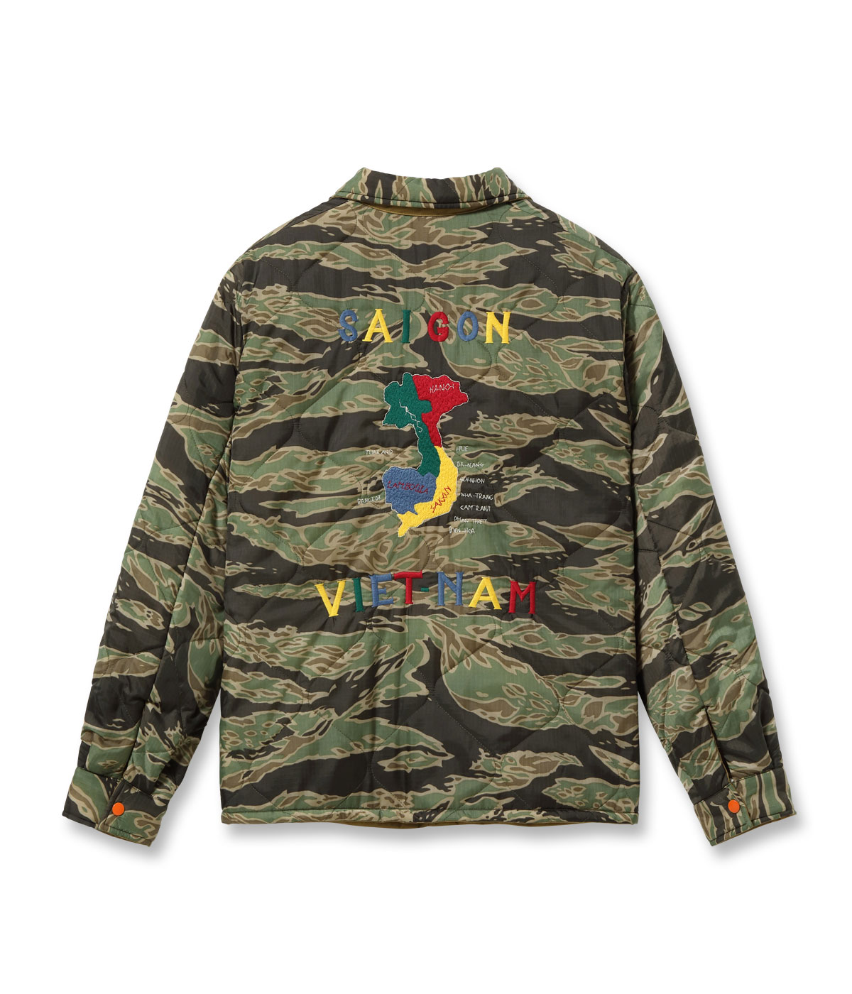 Lot No. TT15979 / Early 1960s Style Reversible Vietnam Jacket ��VIETNAM TIGER�� �� ��VIETNAM MAP��