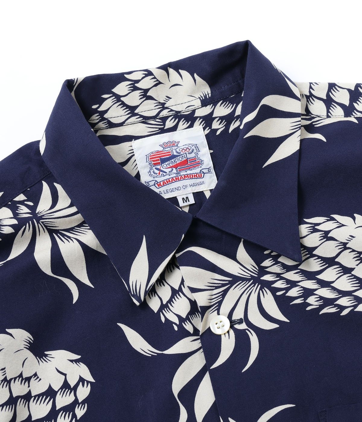 Lot No. DK37811 / DUKE KAHANAMOKU COTTON HAWAIIAN SHIRT ��DUKE'S PINEAPPLE��
