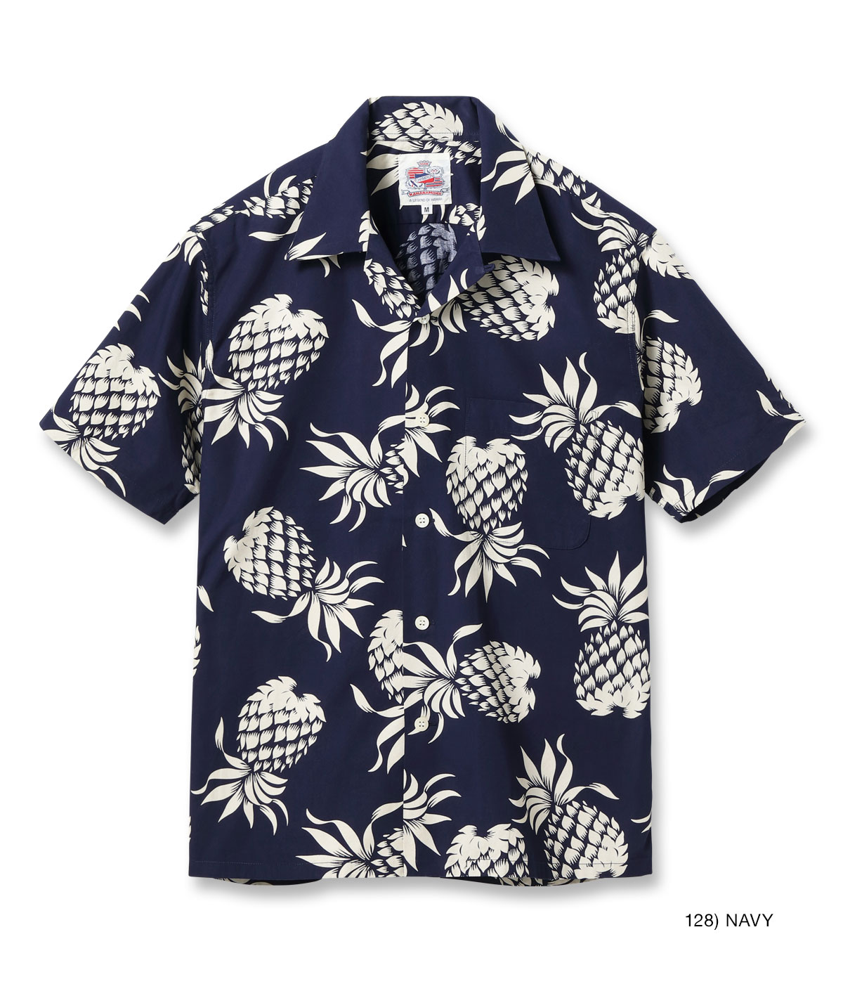 DUKE KAHANAMOKU パイナップル柄アロハシャツ M DK37811 Lot No. DK37811 / DUKE KAHANAMOKU COTTON HAWAIIAN SHIRT