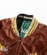 Lot No. TT14652-138 / Mid 1950s Style Velveteen Souvenir Jacket ROARING TIGER  WHITE EAGLE