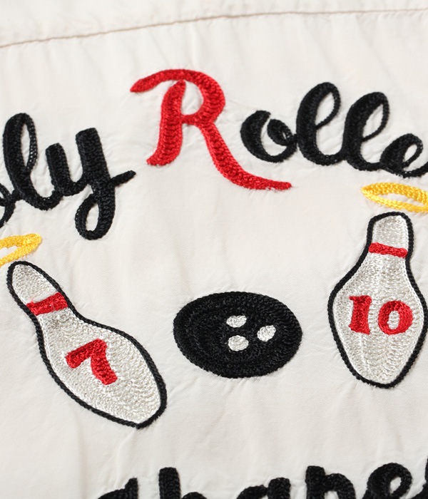 Lot No. SE38617 / RAYON BOWLING SHIRT “HOLY ROLLERS” STYLE EYES,STYLE