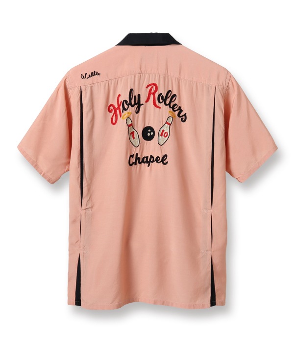 Lot No. SE38617 / RAYON BOWLING SHIRT “HOLY ROLLERS” STYLE EYES,STYLE