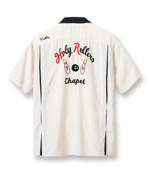 Lot No. SE38617 / RAYON BOWLING SHIRT “HOLY ROLLERS” STYLE EYES,STYLE