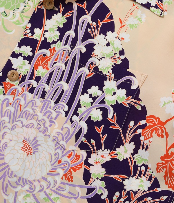 Lot No. SS38793 / RAYON HAWAIIAN SHIRT ��ROYAL FLOWER��