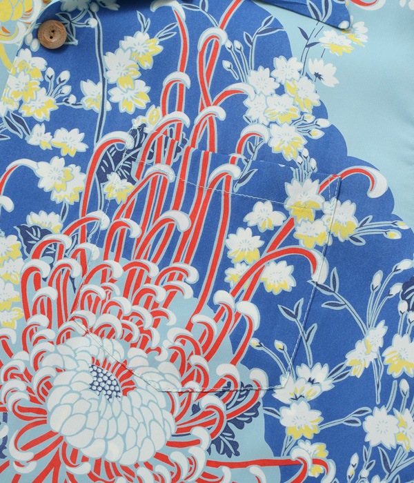 Lot No. SS38793 / RAYON HAWAIIAN SHIRT ��ROYAL FLOWER��
