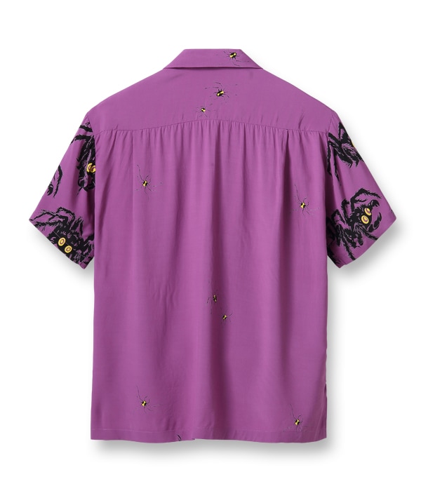 Lot No. SH38872 / HIGH DENSITY RAYON PULLOVER SHIRT TARANTULA